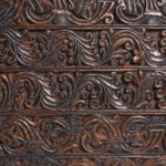 Carved Teak Peacock Lintel Panel From Andra Pradesh - 18thC - Image 4