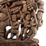 Carved Teak Horse Chariot Carving From Tamil Nadu - 19th Century - Image 12