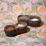 Vintage Indian Stone Masala Bowls - 1920