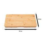 Bamboo Cheese Board & Knife Set Wooden Serving Platter - Image 10