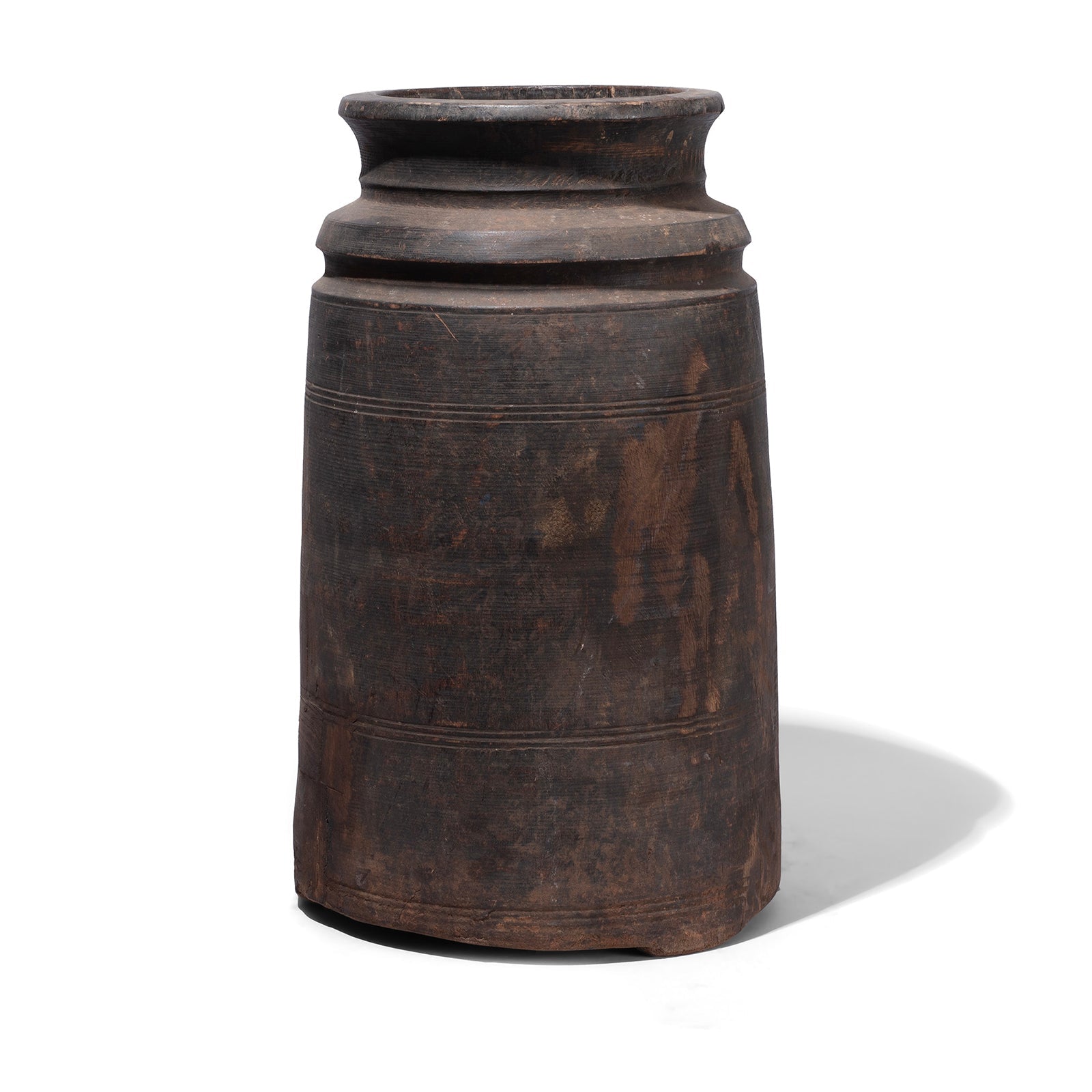 Old_Wooden_Milk_Pots_From_Himachal_Pradesh_A03538V4 Old Wooden Milk Pots From Himachal Pradesh - Image 1