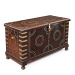 Brass Studded Rosewood Bombay Chest - 19th Century - Image 2
