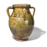 Sancai Yellow Glazed Terracotta Vase From Yunnan