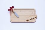 Christmas Wooden Santa Sleigh Cheese Serving Board 25cm - Image 2