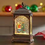 Christmas Snow Globe Lantern Scene Tree Ornament