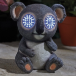 Small Solar Resin Solar Blinking Koala Garden Ornament