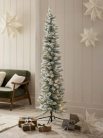 6ft Artificial Snow Effect Christmas Tree - Image 4