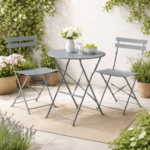 Grey 3-Piece Outdoor Bistro Set