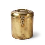 Vintage Brass Food Caddy From Bombay - Ca 1920