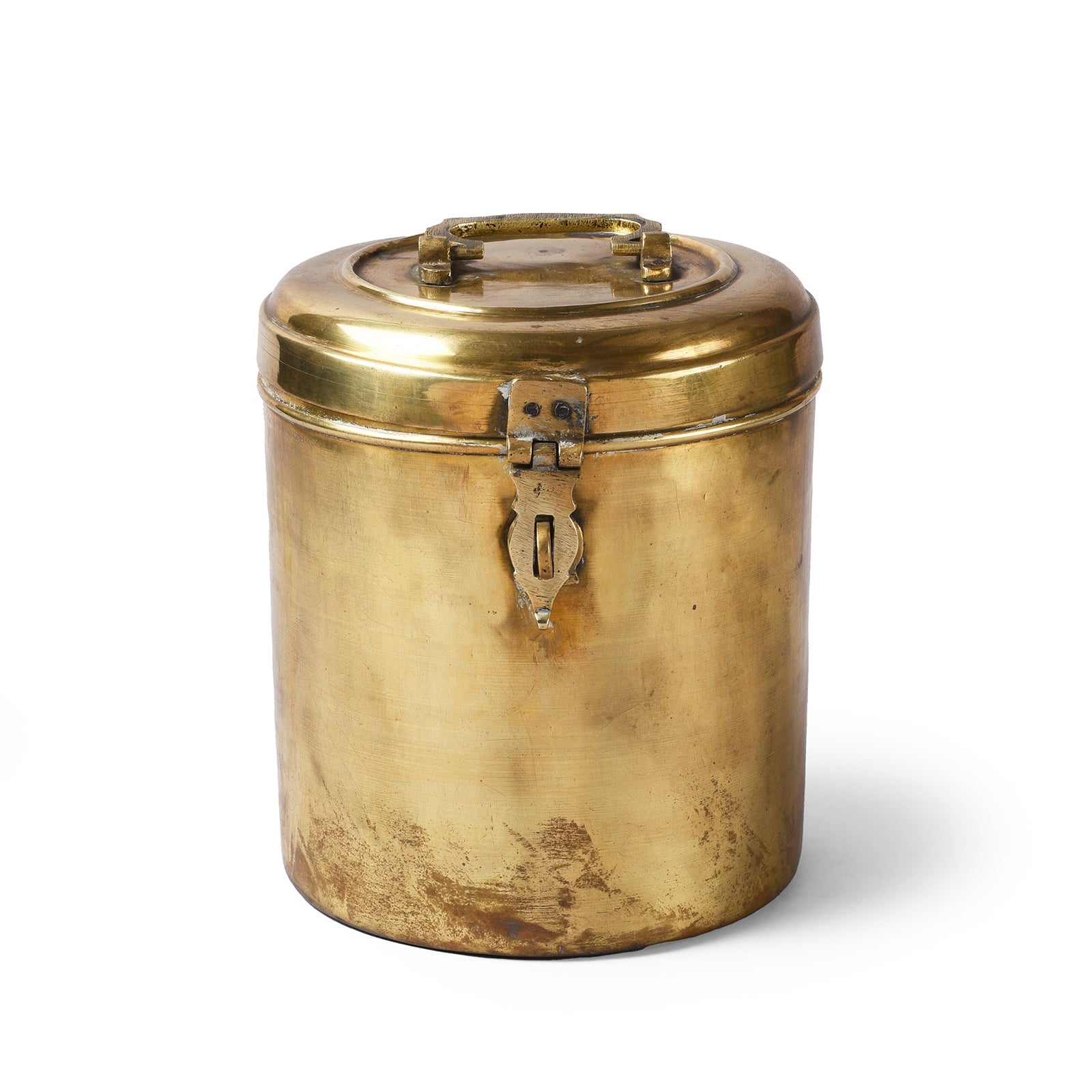 Vintage Brass Food Caddy From Bombay - Ca 1920 - Image 1