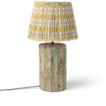Teak Pillar Lamp From Rajasthan