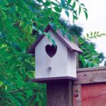 White Wooden Wild Bird Nesting Box