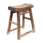 Bleached Chinese Farmers Stool - 19th Century