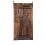 Carved & Painted Teak Window Shutter From South Rajasthan - 19thC - Image 6