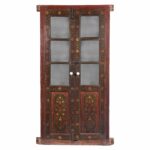 Painted Glazed Doors From Bikaner - 19th Century