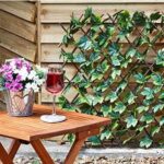 180 x 90cm Artificial Maple Leaf Expandable Willow Trellis - Image 3