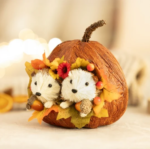 Pumpkin Hedgehog Autumn Decoration Rustic Halloween Ornament - Image 3