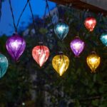 Balloon Rainbow Solar String Lights Outdoor Garden 10 Lights 3.8m