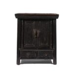 Persimmon Side Cabinet From Shanxi - 19thC