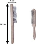 Heavy Duty Brass Wire Brush for Rust & Paint Removal - Image 2