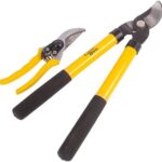 2 Piece Garden Pruning Set with Lopper and Secateurs