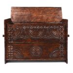 Carved Himalayan Cedar Coffer from the Kulu Valley - 19thC - Image 4