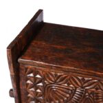 Carved Himalayan Cedar Coffer from the Kulu Valley - 19thC - Image 6