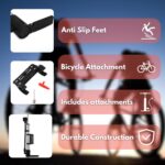 12 Inch Portable Bike Pump with Presta and Schrader Valve - Image 4
