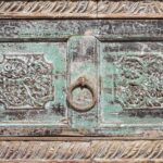 2 Drawer Painted Console Table Made From Reclaimed Teak - Image 9