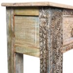 4 Drawer Painted Console Table Made From Reclaimed Teak - Image 9