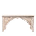 Carved Indian Mango Console Table