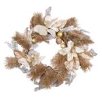 40cm LED Flower Wreath Cool and Warm White 8 Light Modes - Image 2