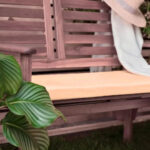Cream Waterproof Garden Bench Cushion Outdoor Seat Pad 108cm