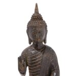 Cast Bronze Sitting Buddha Statue - Vitarka Mudra - Image 2