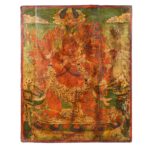 Tibetan Painted Panel of Hayagriva - Ca 50 Years Old