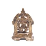 Brass Miniature Votive Statue Of Lord Ganesh - 19thC - Image 5