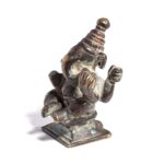 Brass Miniature Votive Statue Of Lord Ganesh - 19thC - Image 6