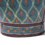 Blue Painted Bucket From Rajasthan - Image 2
