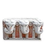 Carved Marble Elephant From India - Early 19thC