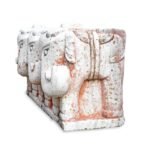 Carved Marble Elephant From India - Early 19thC - Image 4
