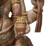 Carved & Painted Wooden South Indian Ganesh Statue - Reproduction - Image 6