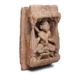 Carved Teak Panel Of Durga From Gujarat - 19thC - Image 2
