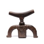 Old Carved Indian Juicer Figure From Banswara - 19thC