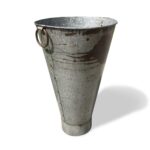 Old Galvanised Iron Tapered Bucket From Rajasthan