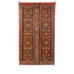Painted Indian Window Shutter From Bikaner - 18thC