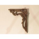 Reproduction Victorian Style Cast Iron Shelf Bracket - Leaf - Image 2