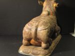 Vintage Carved Teakwood Nandi Bull - Image 3