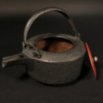 Cast Iron Tea Pot With Red Lacquer Lid - Ca 1930 - Image 2