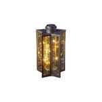 Firefly Effect Hanging Star Solar Lantern Warm White Metal 32cm - Image 3