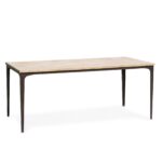 6 - 8 Seater Dining Table With Metal Legs - Image 2